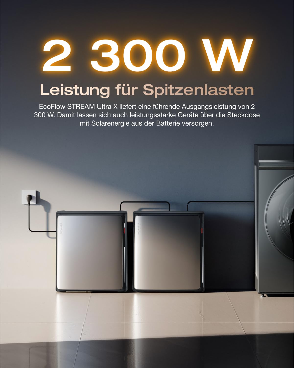 SOLARWAY Balkonkraftwerk 2000 Watt Pro | EcoFlow STREAM Ultra X 3840 Wh Batterie
