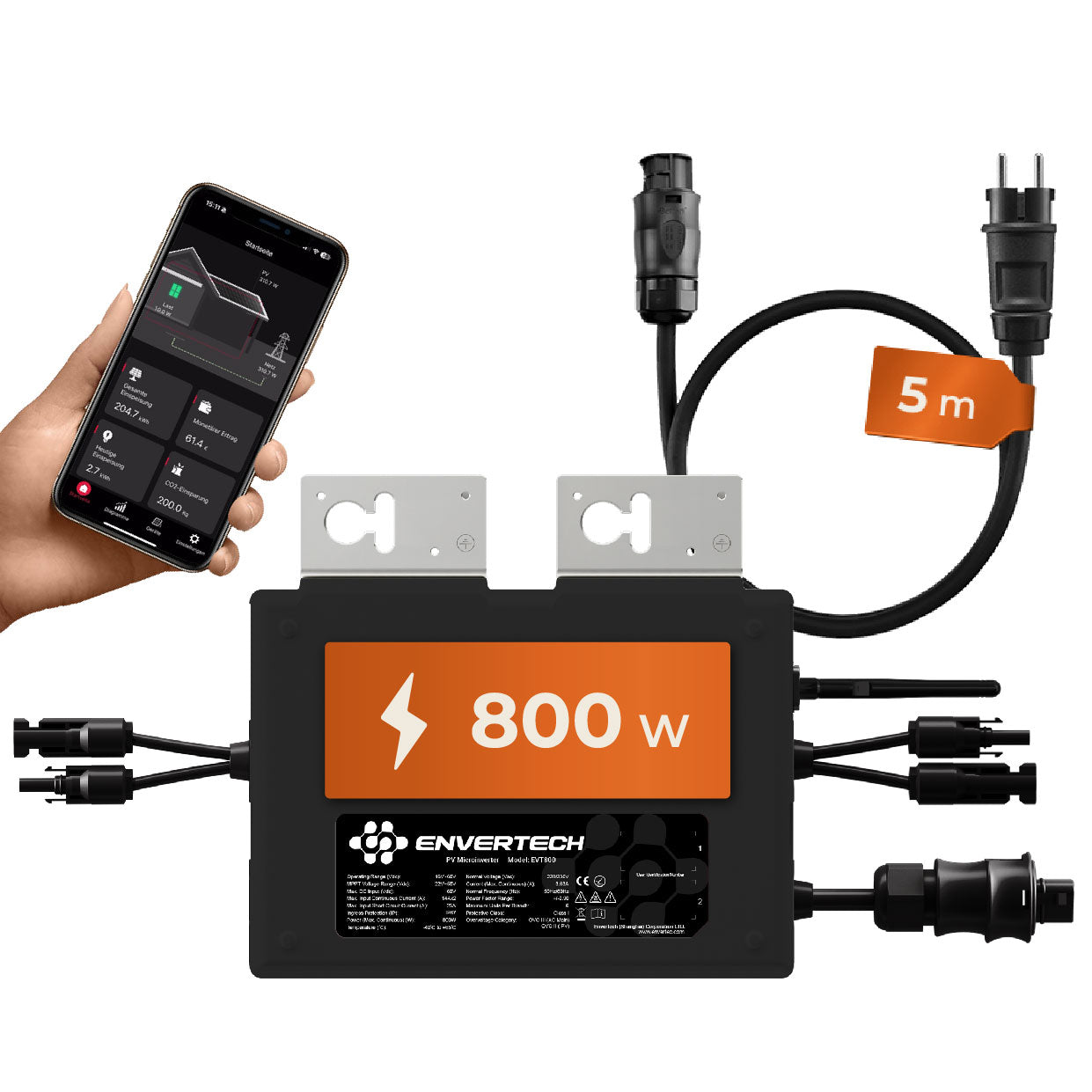 Envertech EVT800-B Mikro-Wechselrichter 800W