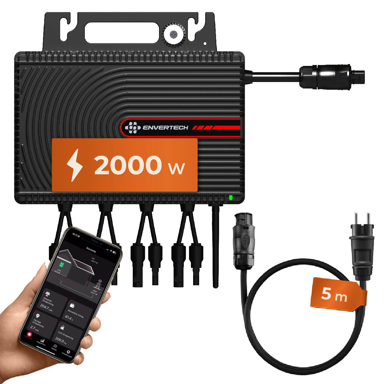 Envertech EVT2000SE Mikro-Wechselrichter 2000W