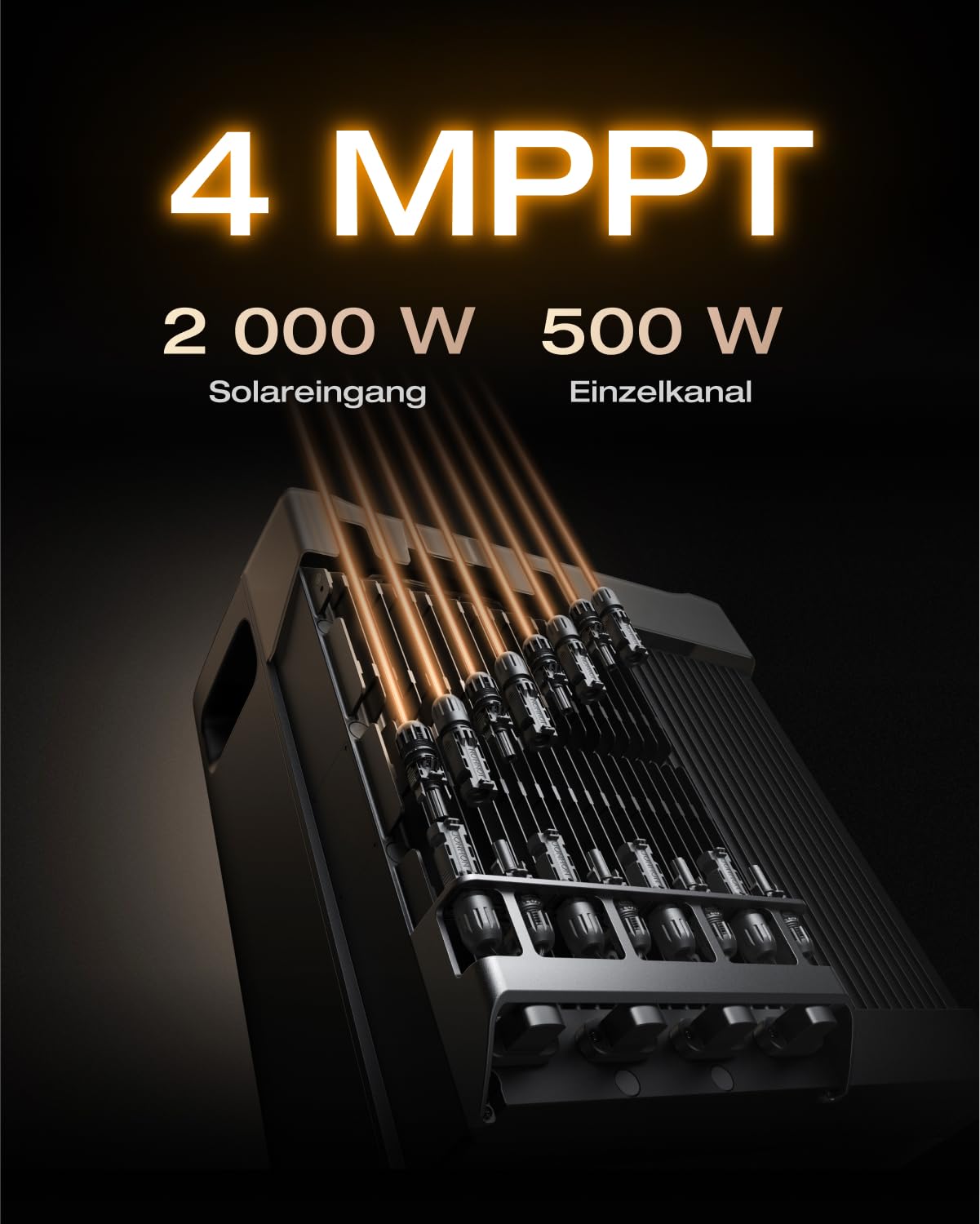 SOLARWAY Balkonkraftwerk 2000 Watt Pro | EcoFlow STREAM Ultra X 3840 Wh Batterie