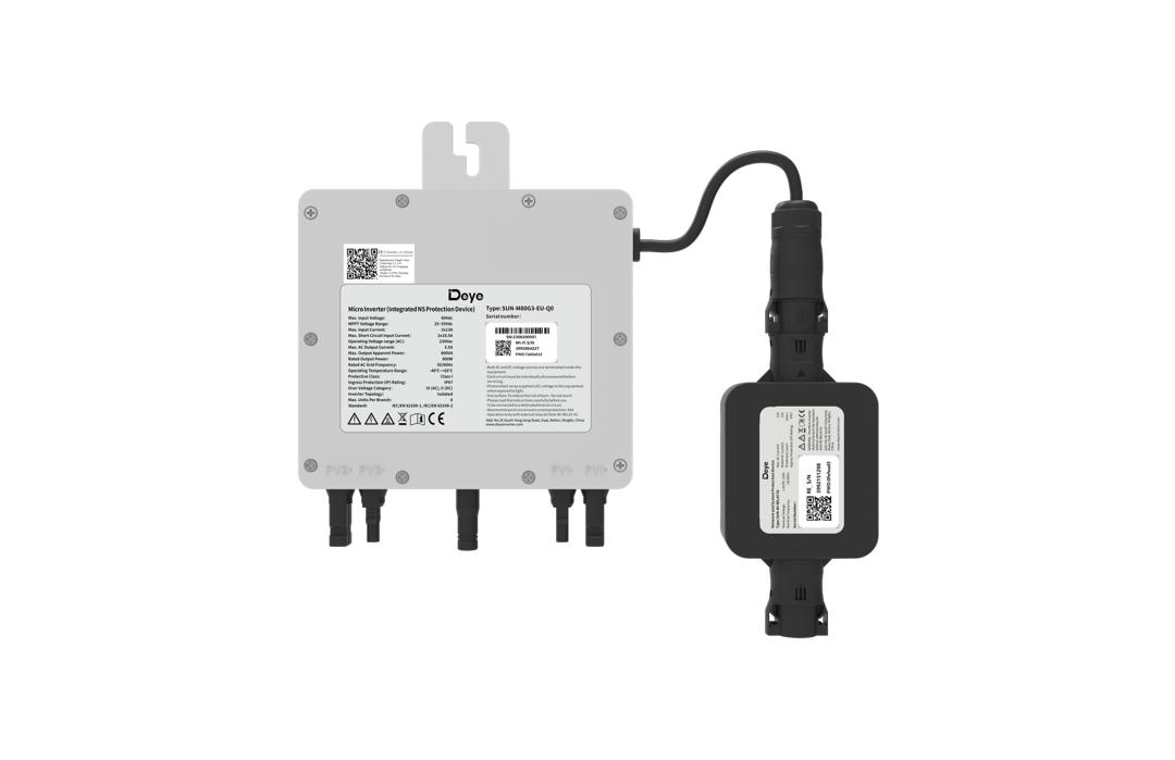 Deye SUN-M60/80G3-EU-Q0 Mikrowechselrichter 600/800 Watt NEUES MODELL | WLAN & APP | Plug & Play | Auslegung für Balkonkraftwerk mit 2 PV-Modulen