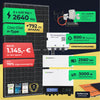 Ready2plugin Solaranlage mit Speicher 2640W/3000W, 7,68kWh Stromspeicher 3000W Notstromsteckdose | Balkonkraftwerk Photovoltaikanlage mit Smart Stromwächter