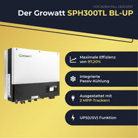 Ready2plugin Solaranlage mit Speicher 2640W/3000W, 7,68kWh Stromspeicher 3000W Notstromsteckdose | Balkonkraftwerk Photovoltaikanlage mit Smart Stromwächter
