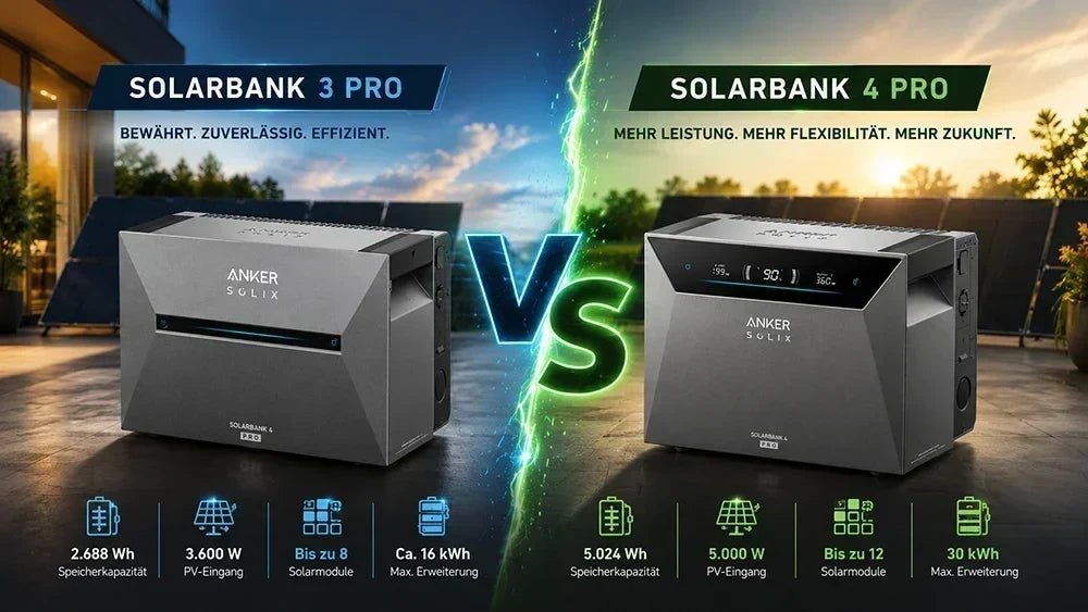 Anker SOLIX Solarbank 3 Pro und Solarbank 4 Pro im Vergleich 2026