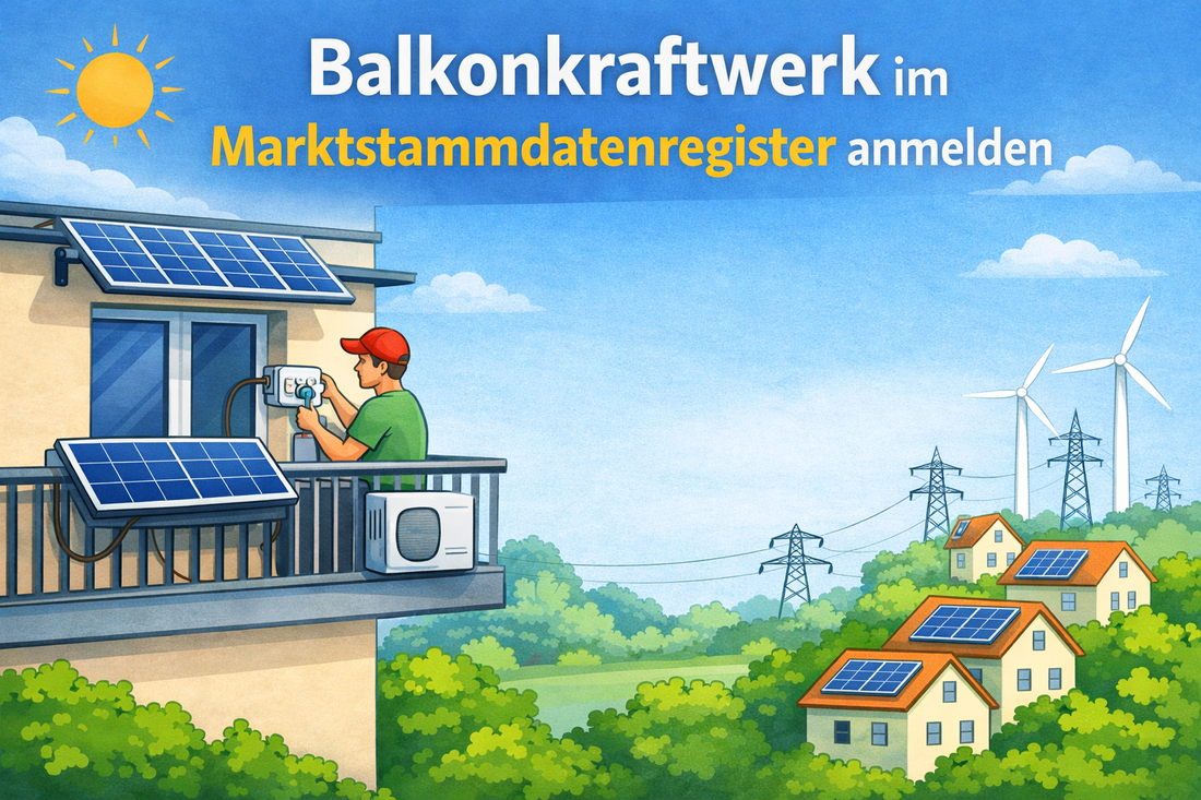 Anmeldung von Balkonkraftwerken im Markstammdatenregister: Eine Schritt für Schritt Anleitung