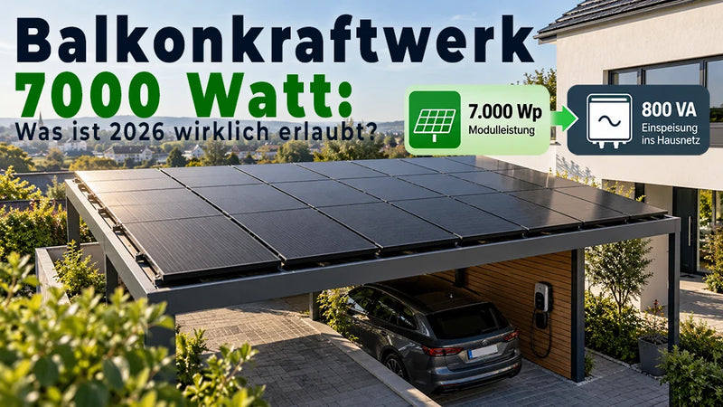 Balkonkraftwerk 7000 Watt: Was ist 2026 wirklich erlaubt?