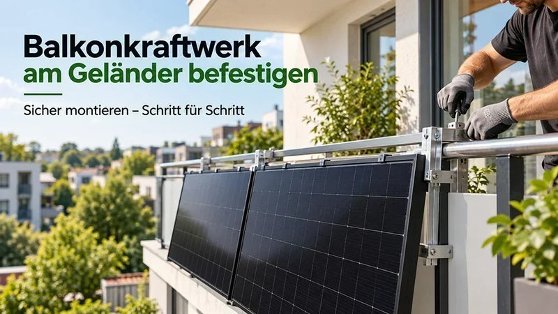 Balkonkraftwerk am Geländer befestigen: Anleitung 2026