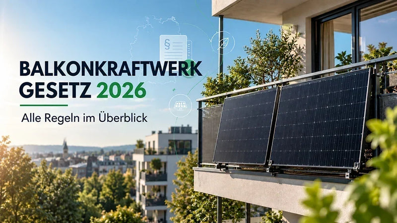 Balkonkraftwerk Gesetz 2026: Alle Regeln im Überblick