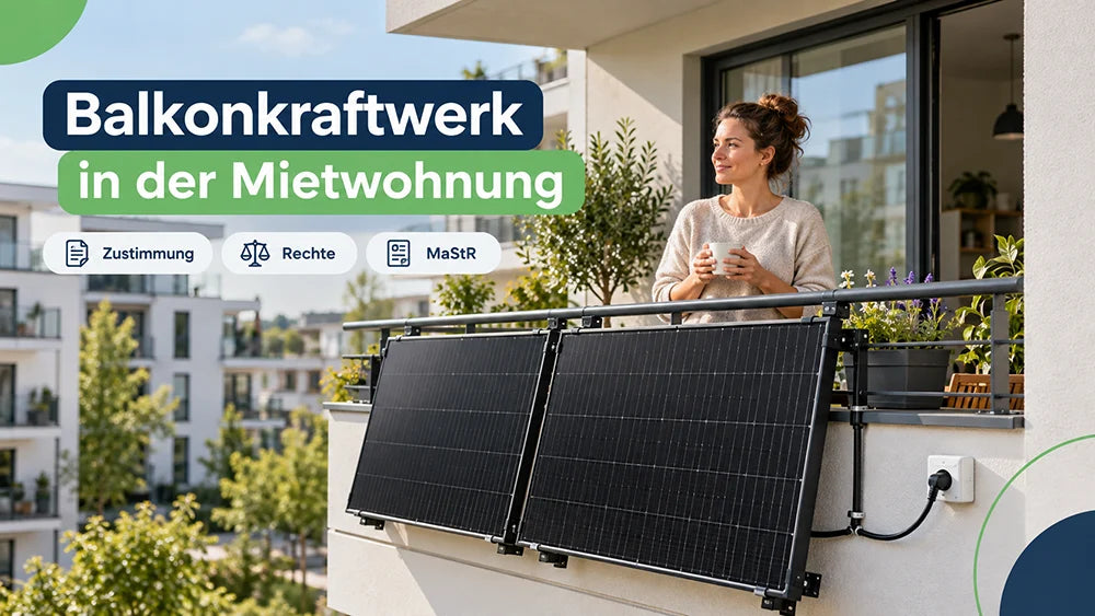 Balkonkraftwerk auf dem Balkon einer Mietwohnung – Rechte von Mietern und Zustimmung des Vermieters