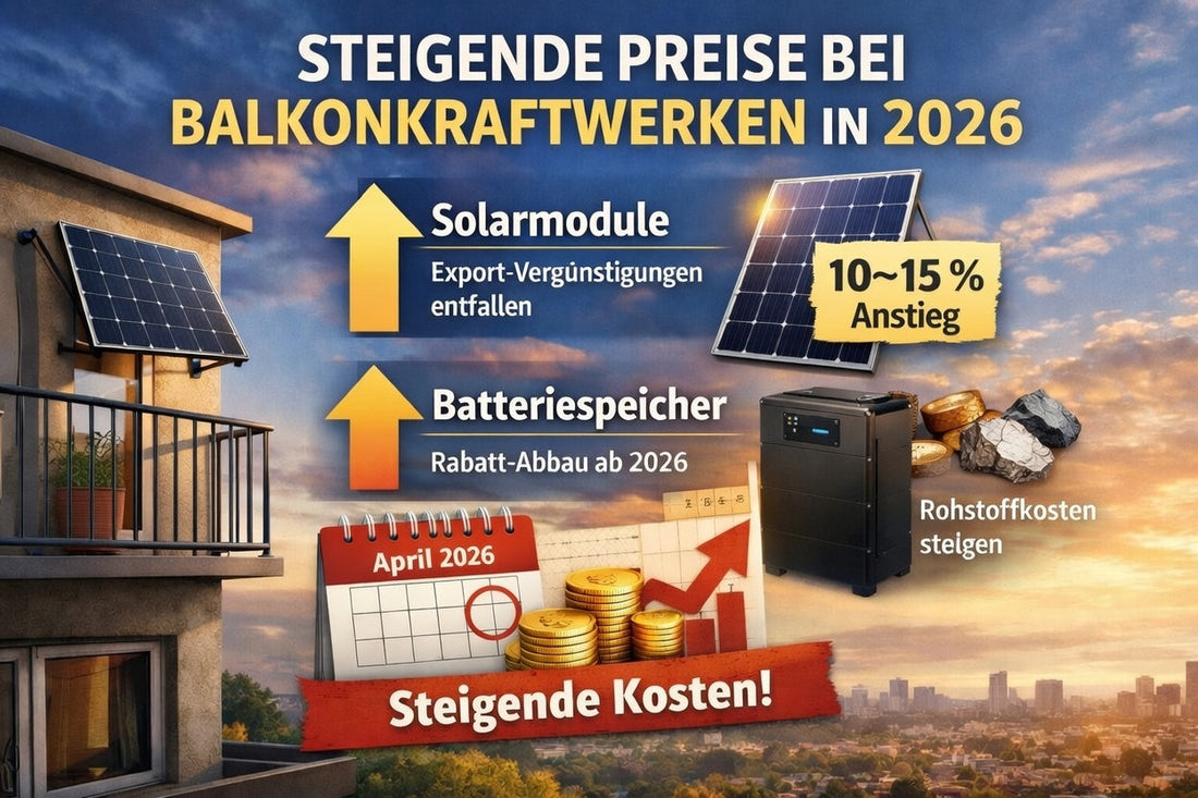 Steigende Preise bei Balkonkraftwerken in 2026 - Solarway