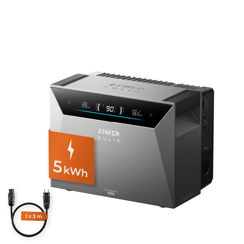 Anker SOLIX Solarbank 4 Pro Sets mit 5 kWh Speicher für Balkonkraftwerke