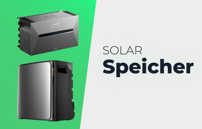 Stromspeicher für Solaranlagen und Balkonkraftwerke von Anker, EcoFlow und Hoymiles