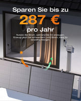 SOLARWAY Balkonkraftwerk 1000 Watt | EcoFlow 600/800 Watt