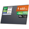 SOLARWAY 460Wp bifaziales n-Type Glas-Glas Solarmodul mit bis zu 138Wp Mehrleistung durch Bifazialität, Full Black Design