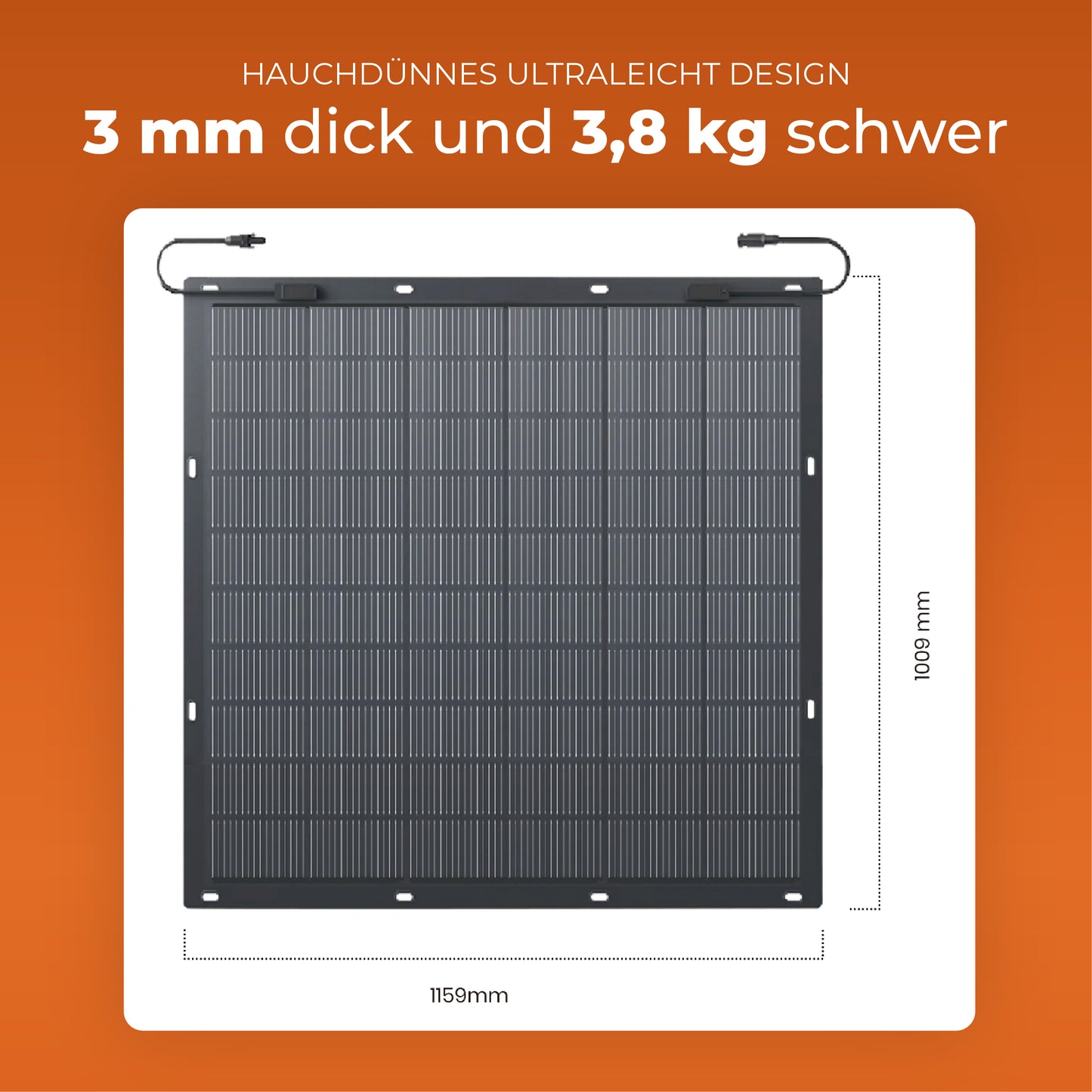 Solarway 225W flexibles Solarpanel I Full Black I Monokristallin