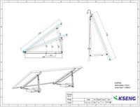 Balkonkraftwerk Halterung Geländer, Fassade und Flachdach Befestigung für 2 Solarmodule Halterung | Set | Neigungswinkel 10-30°