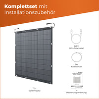 SOLARWAY Balkonkraftwerk 450 Watt Flex | Envertech EVT 800 - Solarway