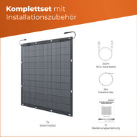 Balkonkraftwerk 450 Watt Flex | Envertech 600/800 Watt