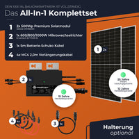 SOLARWAY Balkonkraftwerk 1000 Watt | Envertech 600/800/1000 Watt