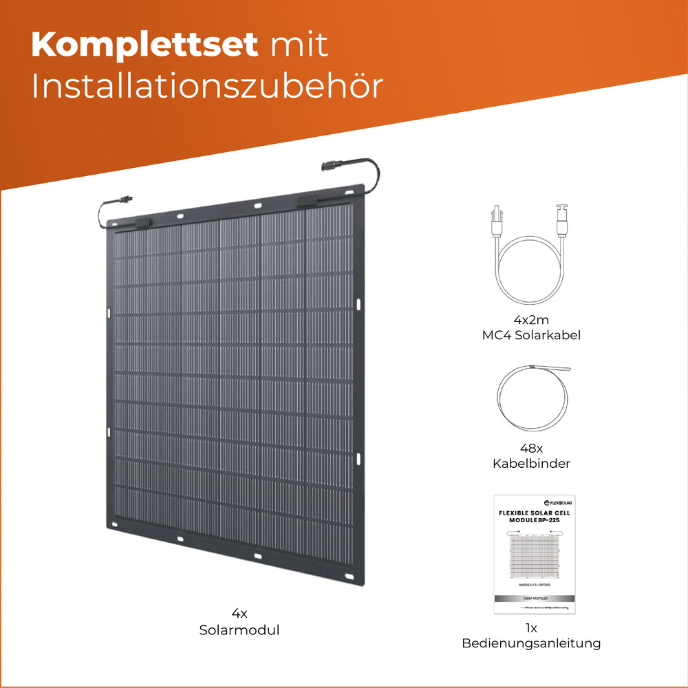SOLARWAY Balkonkraftwerk 900 Watt Flex | Envertech EVT 800 - Solarway