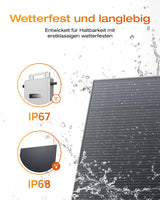 SOLARWAY Balkonkraftwerk 880 Watt | EcoFlow 600/800 Watt | Bifazial