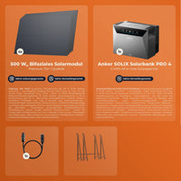 SOLARWAY Balkonkraftwerk 2000 Watt | Anker SOLIX Solarbank 4 Pro - Solarway