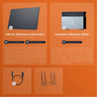 SOLARWAY Balkonkraftwerk 1000 Watt | Hoymiles HiBattery 4020 X - Solarway