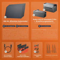 SOLARWAY Balkonkraftwerk 3000 Watt Pro | Anker SOLIX Solarbank 3 E2700 Pro 5,4 kWh Speicher - Solarway