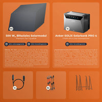 SOLARWAY Balkonkraftwerk 6000 Watt | Anker SOLIX Solarbank 4 Pro