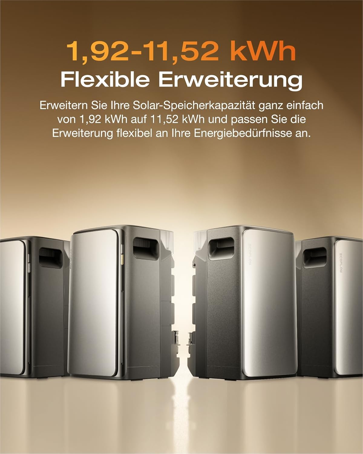 SOLARWAY Balkonkraftwerk 880 Watt Max | EcoFlow STREAM Max 1920 Wh Batterie