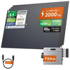 SOLARWAY Balkonkraftwerk 2000 Watt mit Zendure SolarFlow 2400 Pro