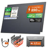 SOLARWAY Balkonkraftwerk 890 Watt | Anker SOLIX Solarbank 3
