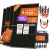SOLARWAY Balkonkraftwerk 1760 Watt | Envertech 2000 Watt | Bifazial inkl. App & WiFi