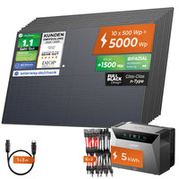 SOLARWAY Balkonkraftwerk 5000 Watt | Anker SOLIX Solarbank 4 Pro