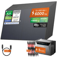 SOLARWAY Balkonkraftwerk 6000 Watt | Anker SOLIX Solarbank 4 Pro