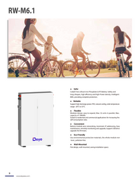 Deye RW-M6.1 Lithium (LiFePo4) Batteriespeicher / 6,14kWh / 120Ah / 48V / inkl. Zubehör - Solarway