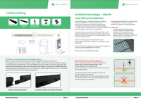 Solarway Balkonkraftwerk Stockschraube Halterung für Solarpanel | Blechdach, Holzdach, Welldach Befestigung für 2 Solarmodule vertikal Halterung Set | Schwarz