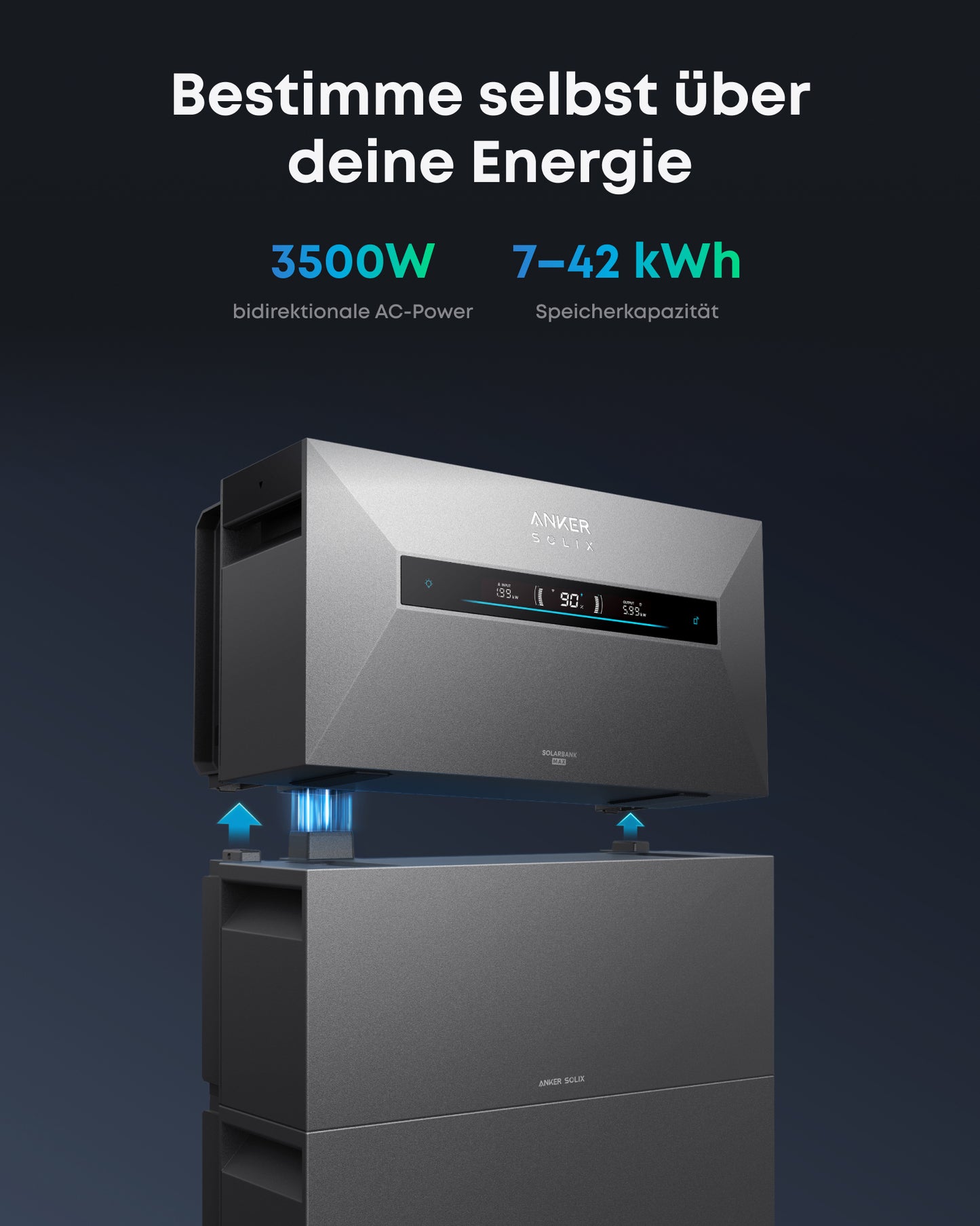 Anker SOLIX Solarbank MAX AC BP7000 | 7000 Wh Erweiterungsbatterie