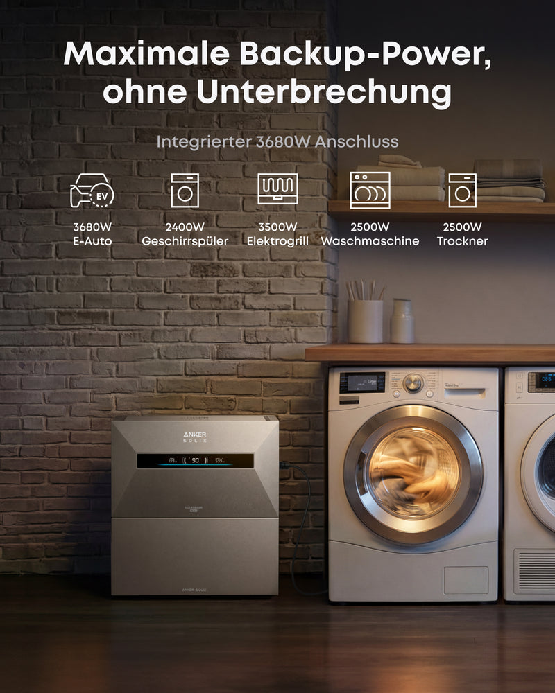 Anker SOLIX Solarbank MAX AC BP7000 | 7000 Wh Erweiterungsbatterie