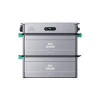 Zendure SolarFlow 2400 AC mit zwei AB3000X Batteriemodulen gestapelt