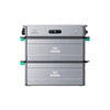 Zendure SolarFlow 2400 AC mit zwei AB3000X Batteriemodulen gestapelt