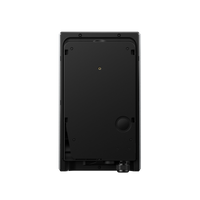 Rückseite der Anker SOLIX V1 Wallbox mit schwarzer Montageplatte, Schraubpunkten und Kabelverschraubung