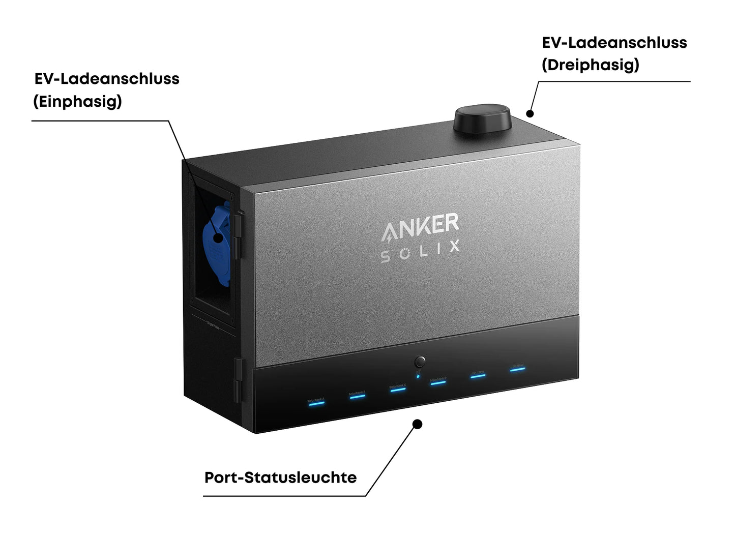 Anker SOLIX Solarbank Power Dock – Seitenansicht