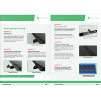 Montageanleitung Stockschrauben, Seite 5 und 6: Montage der Module und weiterer Module